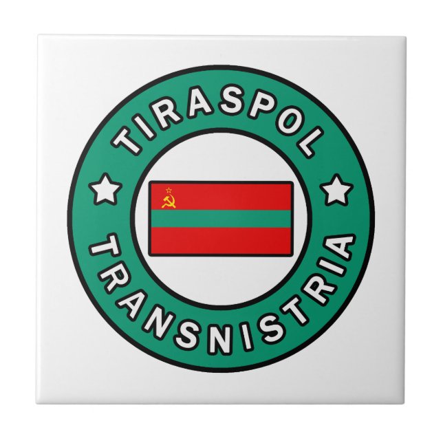 Tiraspol Transnistria Fliese (Vorderseite)