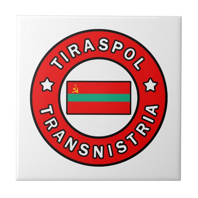 Tiraspol Transnistria Fliese (Vorderseite)
