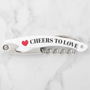 Tire-bouchon À l'amour cadeau personnalisé pour couple de jeune