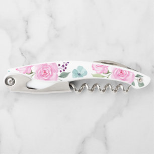 Tire-bouchon Aquarelle rose