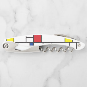 Tire-bouchon Art Moderne Géométrique Minimaliste De Stijl Mondr