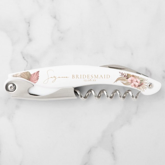 Tire-bouchon Boho Oasis Floral Mariage Bridesmaid ID959 (Devant)