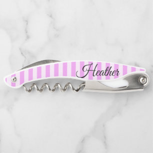Tire-bouchon Bouteille de bouteille rose blanc