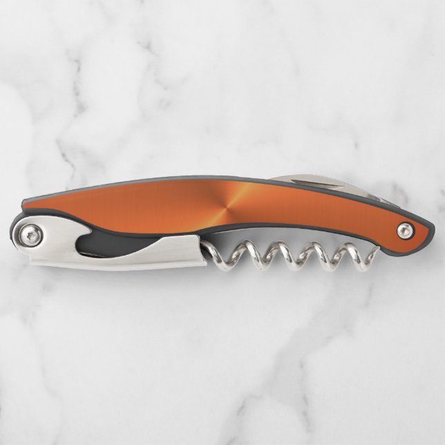 Tire-bouchon Brillant rouille orange (Devant)