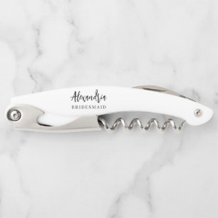 Tire-bouchon Cadeau de mariage personnalisé Typographie Moderne