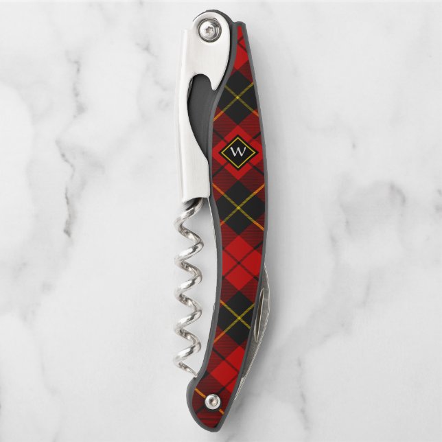 Tire-bouchon Clan Wallace Tartan Waiter's Corkvis (Devant)