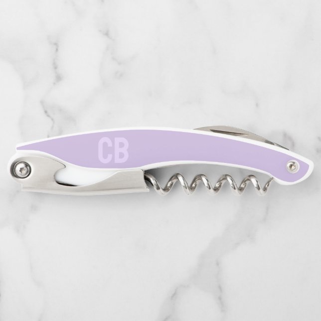 Tire-bouchon Couleur de tendance Violet doux Personnalisé Waite (Devant)