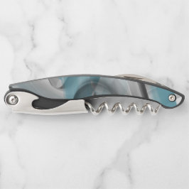 Tire-bouchon Coussin Abstrait Tendance Décor Intérieur Bleu Océ