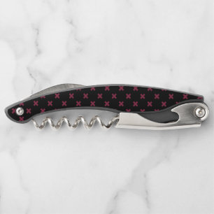 Tire-bouchon Crochets Mulberry sur noir