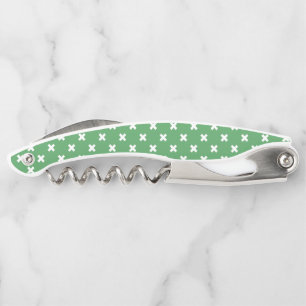 Tire-bouchon Croix blanche sur le vert