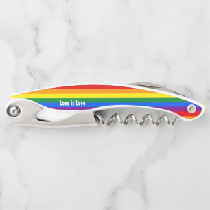 Tire-bouchon de drapeau de fierté d'arc-en-ciel