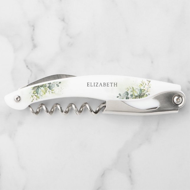 Tire-bouchon de serveur pour Baby Shower de verdur (Dos)