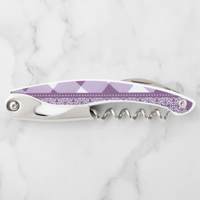 Tire-bouchon Derniers pigments naturels violets design motif (Devant)