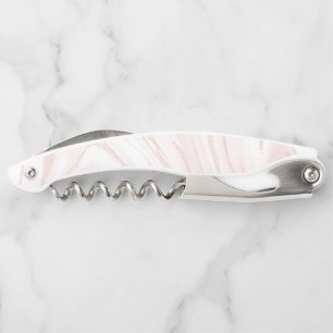 Tire-bouchon Design abstrait moderne en marbre rose vif