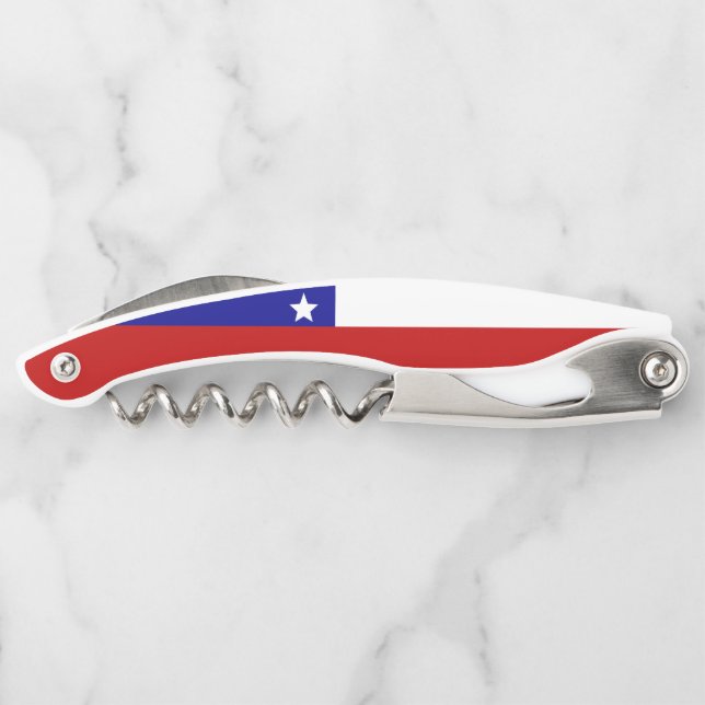 Tire-bouchon Drapeau chilien (Dos)