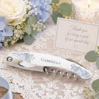 Élégant Bleu Poussiéreux Bohème Floral Nom de Demo