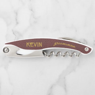 Tire-bouchon Élégant cadeau personnalisé Groomsmen