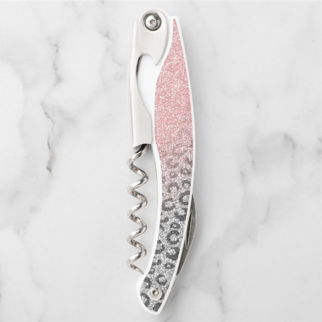 Tire-bouchon Élégant Rose Gold Parties scintillant Empreinte de (Devant)