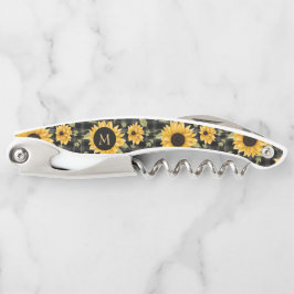 Tire-bouchon en vichy Motif tournesol