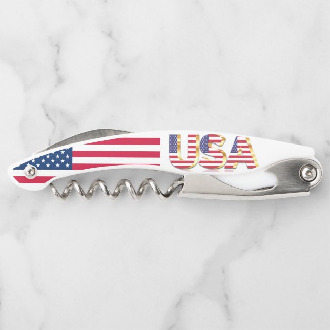Tire-bouchon États-Unis - États-Unis d'Amérique - Drapeau (Dos)