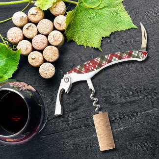 Tire-bouchon Famille Monogramme Noël Plaqué