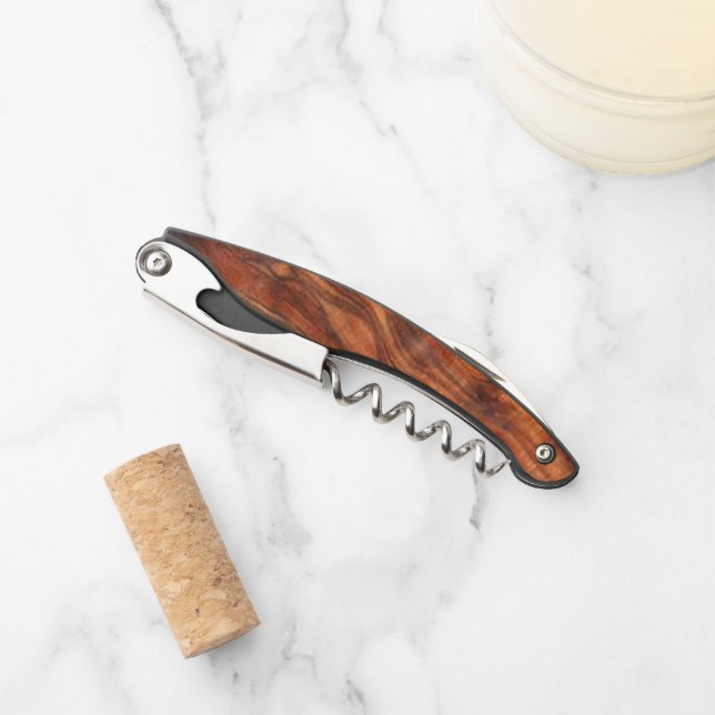 Tire-bouchon Faux noix (grains de bois) (Devant)
