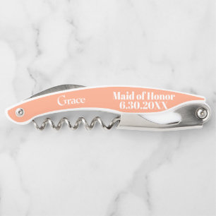 Tire-bouchon Femme d'honneur Cantaloupe Mariage Vis-à-vis