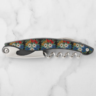 Tire-bouchon Fleur alpine suisse d'edelweiss