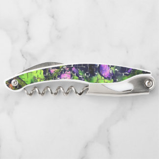 Tire-bouchon Fleur Lilac et feuilles âgés en mosaïque sculptée