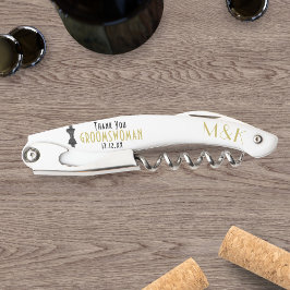 Tire-bouchon Groomswoman Merci 1920 Gatsby Wedding Favor