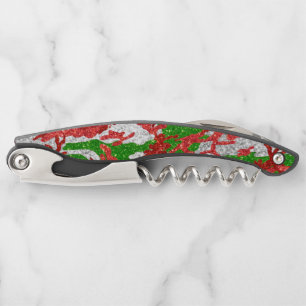 Tire-bouchon Haus De Camo Motif Silver Xmas