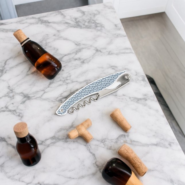 Tire-bouchon Intersecter le Motif Alphabet E (Corkscrew Bottle Opener)