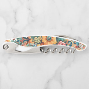Tire-bouchon Jolies fleurs d'été