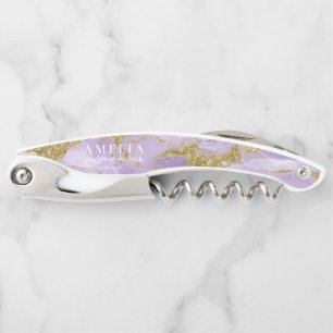 Tire-bouchon Lux Lavande d'encre Abstraite de mariage ID990
