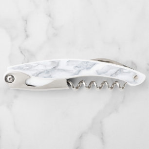 Tire-bouchon Marbre blanc Carrara Calacatta Texture