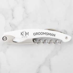 Tire-bouchon Mariage moderne décoratif Groomsman B ID887