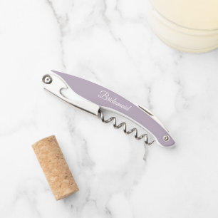 Tire-bouchon Mauve Mariage personnalisé Bridesmaid