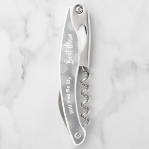 Tire-bouchon Meilleure proposition de l'homme Sparkly Silver Pe