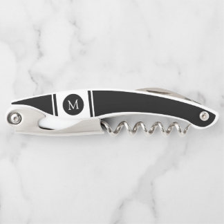 Tire-bouchon Monogram Sporty Stripes B&W