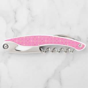 Tire-bouchon Motif Cupcake rose