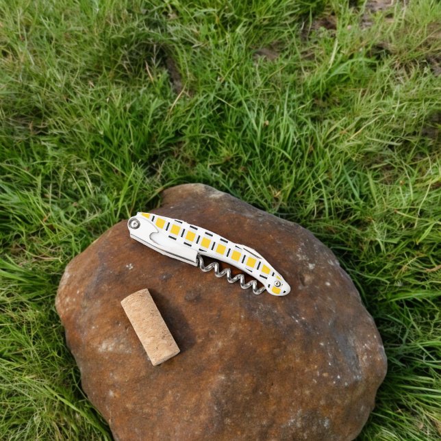 Tire-bouchon Motif jaune (Corkscrew Bottle Opener)