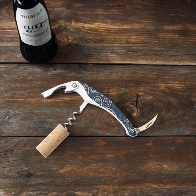Tire-bouchon Motif Paisley (Corkscrew Bottle Opener)