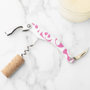 Tire-bouchon Motif Panda rose et blanc Kawaii Baby