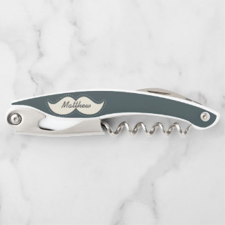 Tire-bouchon Mustache élégante tendance personnalisée