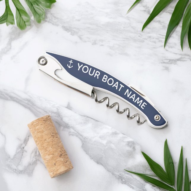 Tire-bouchon Nom du bateau d'Ancre nautique Waiter's Corkvis (Créateur téléchargé)