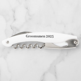 Tire-bouchon Nom personnalisé corkvis ou Groomsmen