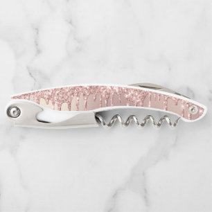 Tire-bouchon Parties scintillant rose Gold Blush Drives