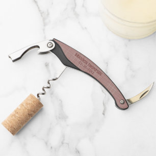 Tire-bouchon Personnalisé Élégant Chic Rose Mauve Clair