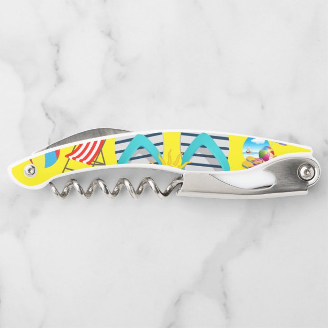 Tire-bouchon Plage d'ouverture de la bouteille de bouchon (Dos)