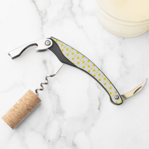 Tire-bouchon Points jaunes, Motif à pois, Pois, Pointillé